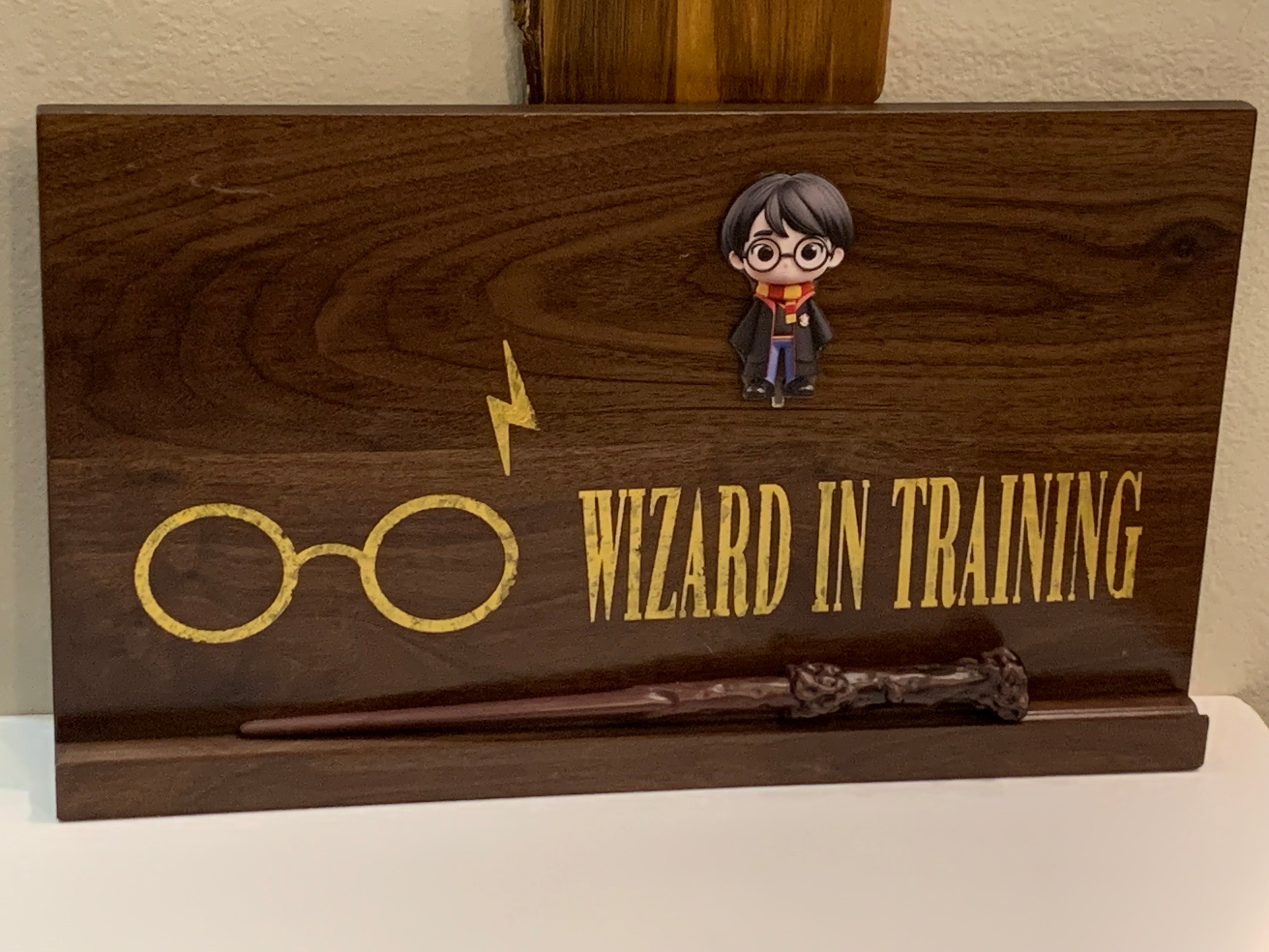 Harry Potter Inspired Wooden Wand Shelf & Wall Art — Wizarding Home Decor
